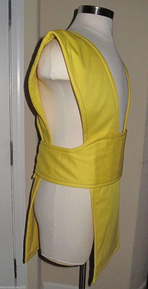 Chaleco y faja Mortal Kombat Scorpion amarillo ninja tela tabardo en varias tallas Foto 3 de 4