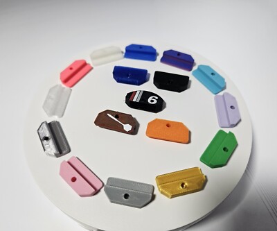 Dartscheibe Zahlenring Clips, ersetzen und aufrüsten. Jede Menge Farben verfügbar 