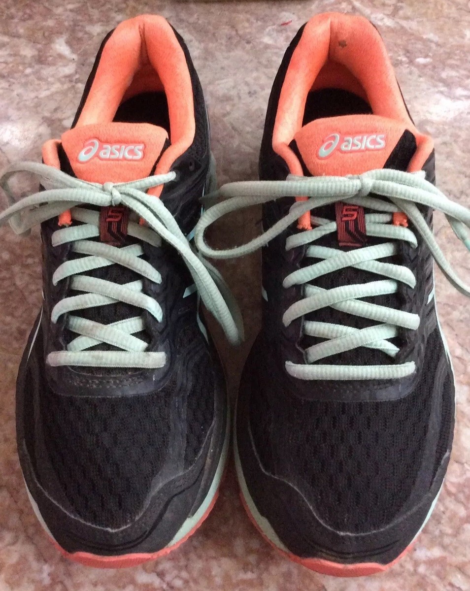 Asics GT-2000 Women's Black Coral Turquoise Running Shoes Size