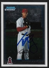 2010 BOWMAN CHROME BCP 194  Trevor Reckling  ANGELS  SIGNED AUTOGRAPH AUTO COA