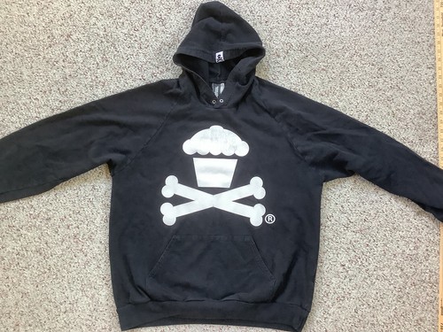 Vintage Johnny Cupcakes hoodie cupcake n crossbones large - 第 2/9 張圖片