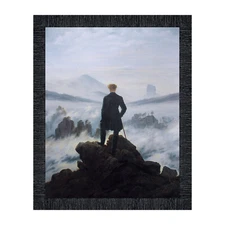 Wanderer Above The Sea of Fog Framed Print by Caspar David Friedrich