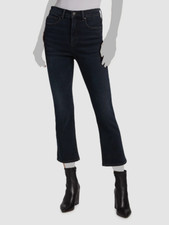 258 Veronica Beard Women's Black High-Waist Kick Flare Jeans Pants Size 24