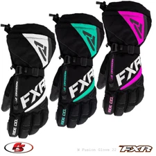 New FXR Women's Fusion Snowmobile Motorcycle Glove SM MD LG XL White Fuchsia