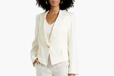 NEW Veronica Beard Hosanna linen-blend twill blazer Size 12 SJ751