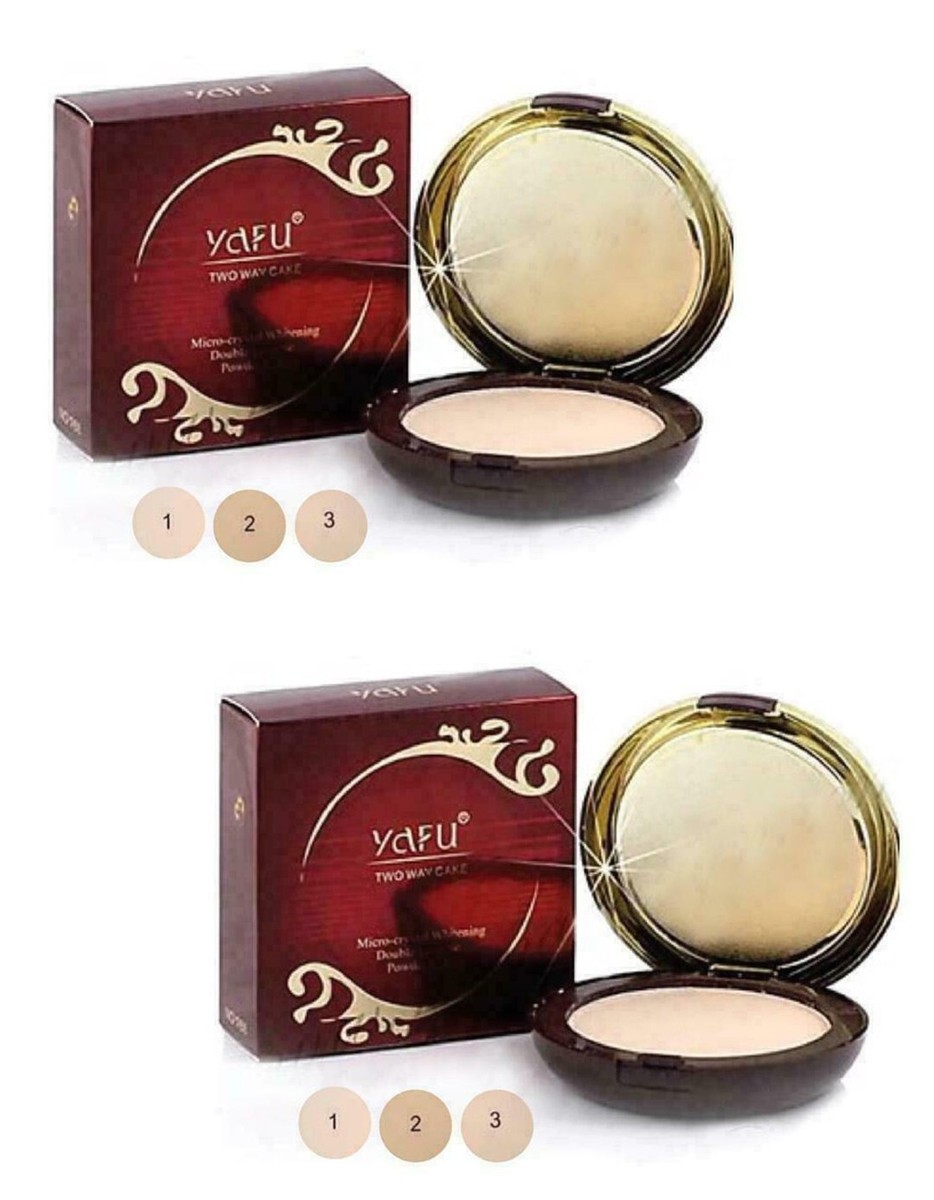 フェイスパウダー yaadekun22 2 x Yafu Two Way Cake Powder No 988 30g Micro Crystal Bright