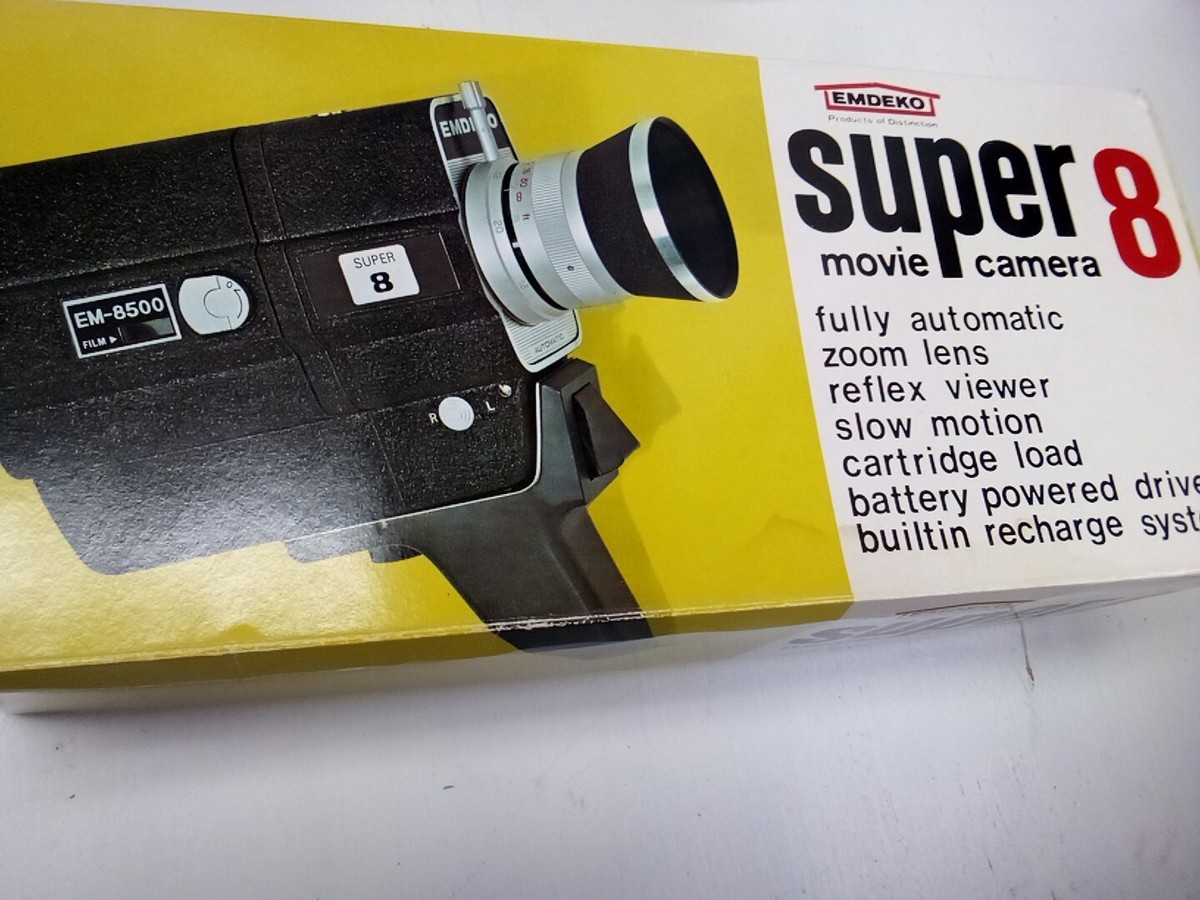 Vintage EMDEKO Super 8 Movie Camera Model EM 8500 AS IS UNTESTED