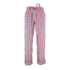 Ritzy Girls/Kids/Women Pajama Pants 100% Cotton Plaid Woven - RD, BL & WH Checks