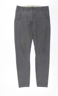 Five Units Damen Hose Grau Viskosemischung Größe W34 L31 Slim