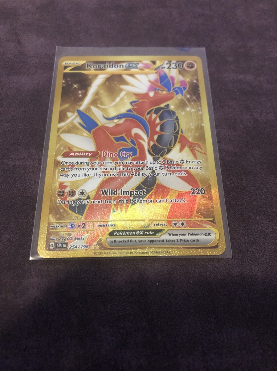 pokemon tcg scarlet and violet 254 198 koraidon ex card - 254/198 - & - Secret Rare The item may be similar but not exactly the same as the image (e.g Koraidon ex 254 198 -