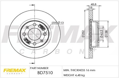 Bremsscheiben FREMAX BD-7510
