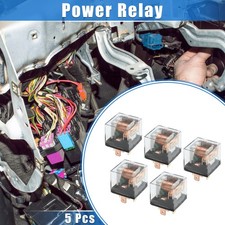 5 Pezzi Relè Impermeabile DC 12V 60A 5 Pin Relè Custodia di Ricarica Universale per Auto