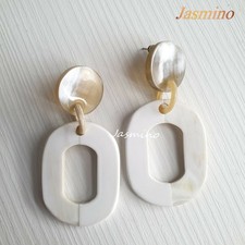 Orecchini in corno di bufalo, gioielli vintage, affascinante regalo unico, 703.