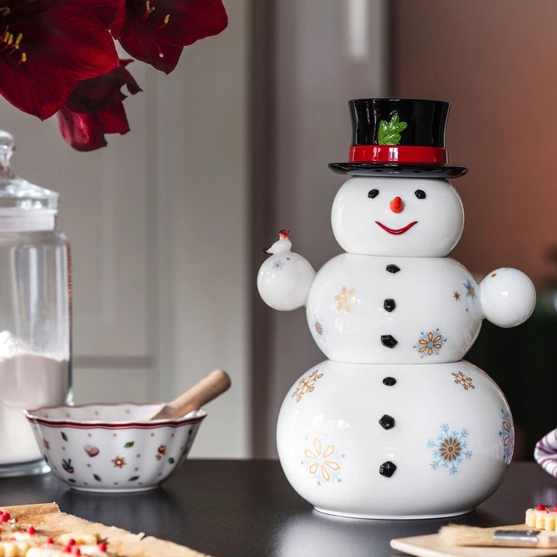 Biscottiera Barattolo Pupazzo di Neve Natale Villeroy & Boch Toys Memory, fotografia 4 di 10
