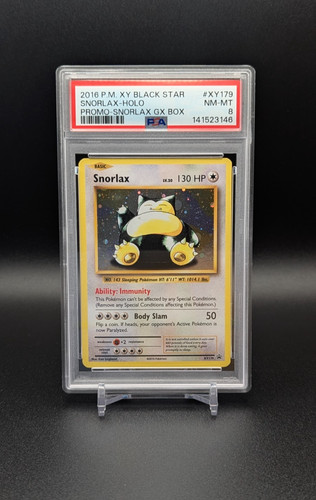 Snorlax graded PSA 8 for sale on eBay