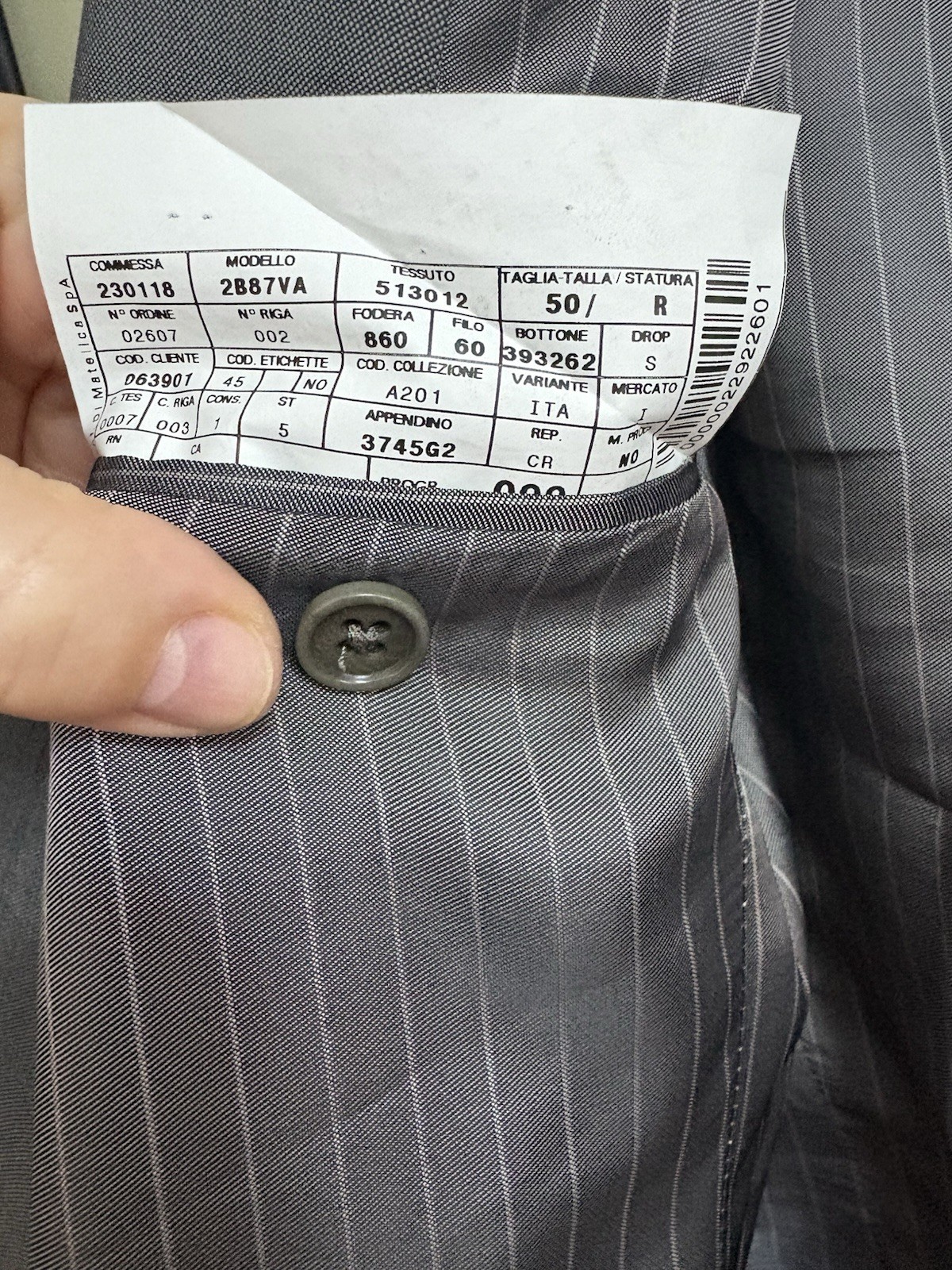 Armani Mens Jacket, Size 50 Grey Excellent Condition image 8