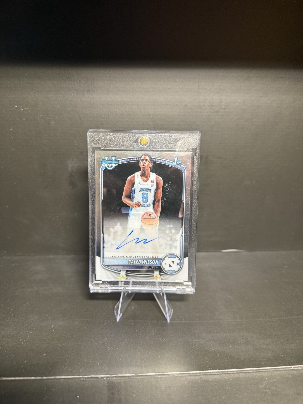 Topps 2025-26 Bowman 1st Bowman Chrome Auto Caleb Wilson UNC CPA-CL