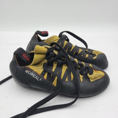 B21 Boreal Stinger Rock Climbing Shoes Yellow Black Lace up Men's 8.5 US