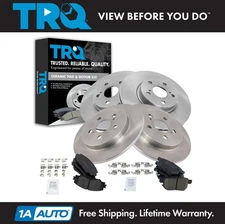 TRQ Front & Rear Ceramic Disc Brake Pad & Rotor Kit for Corolla Matrix