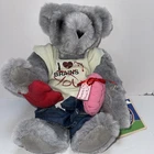 New Vermont Teddy Bear Company Zombie Love Bear 15" Stuffed Plush Animal Heart
