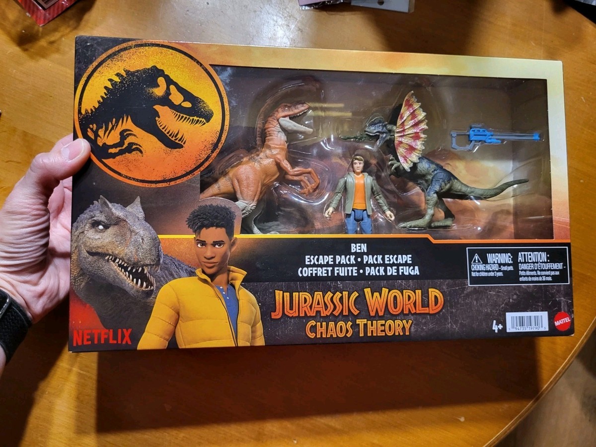 Jurassic World Chaos Theory Ben Escape Pack Atrociraptor Tiger