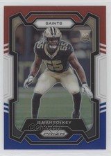 2023 Panini Prizm Rookies Red White & Blue Prizm Isaiah Foskey #373 17x1