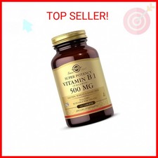 Solgar Vitamin B1 Thiamin 500 mg, 100 Tablets - Energy Metabolism, Healthy Ner