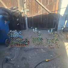 Winter Wonder Holographic Deer & Sleigh Set