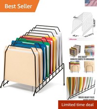 Officemate Large Incline 8 Compartment Wire Caddy, Black, 8.5 x 10.375 x 12.625