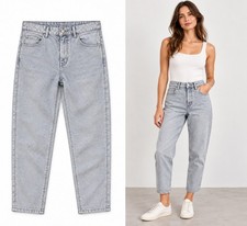 NWT Zara ZW Twisted Tapered Pants Crushed Coated Gray Size 6 EU 38