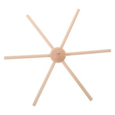 DIY Wooden Mobile Frame Six Leg Baby Crib Hanger Stable Wind Chime Craft Decor