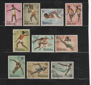 BURUNDI #101-110 1964 13TH OLYMPIC GAMES TOKYO MINT VF LH O.G CTO b