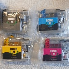 LC103XL Compatible Ink Cartridge Set Black Cyan Magenta Yellow Inkjet