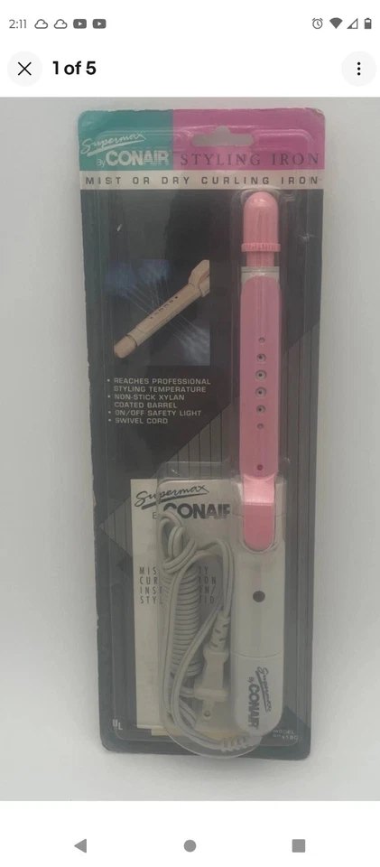 Vintage Conair supermax hair Curler With Steam  Mist Or Dry - Image 4 of 4