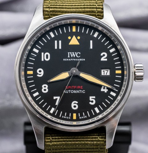 IWC Pilot’s Watch Spitfire 39mm WARRANTY Thru 2030 Paper Black Dial IW326801