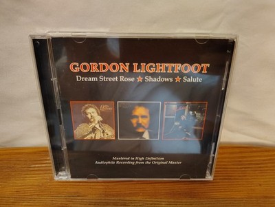 Gordon Lightfoot CD -  3 LPs On 2 CDs - Dream Street Rose, Shadows & Salute- BGO