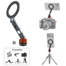 Magnetic Phone Mount Holder with 1/4"  3/8" Screw Cold Shoe for Camera Tripod S