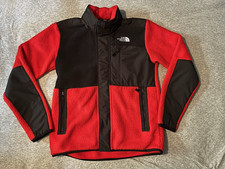 The North Face Jacket Boys XL 14 16 Snap Polartec Denali Fleece Outdoors Red