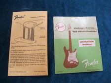 1980's Fender AVRI American Vintage Stratocaster Owner's Instruction Manual