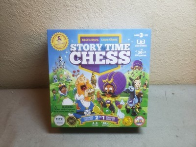 Story Time Read/Learn 2 In 1 Storybook & Standard Chess Set, Unpunched, New