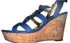 Marc Fisher Shoes Women’s Size 8 Blue Cork Accent Heel — photo 1