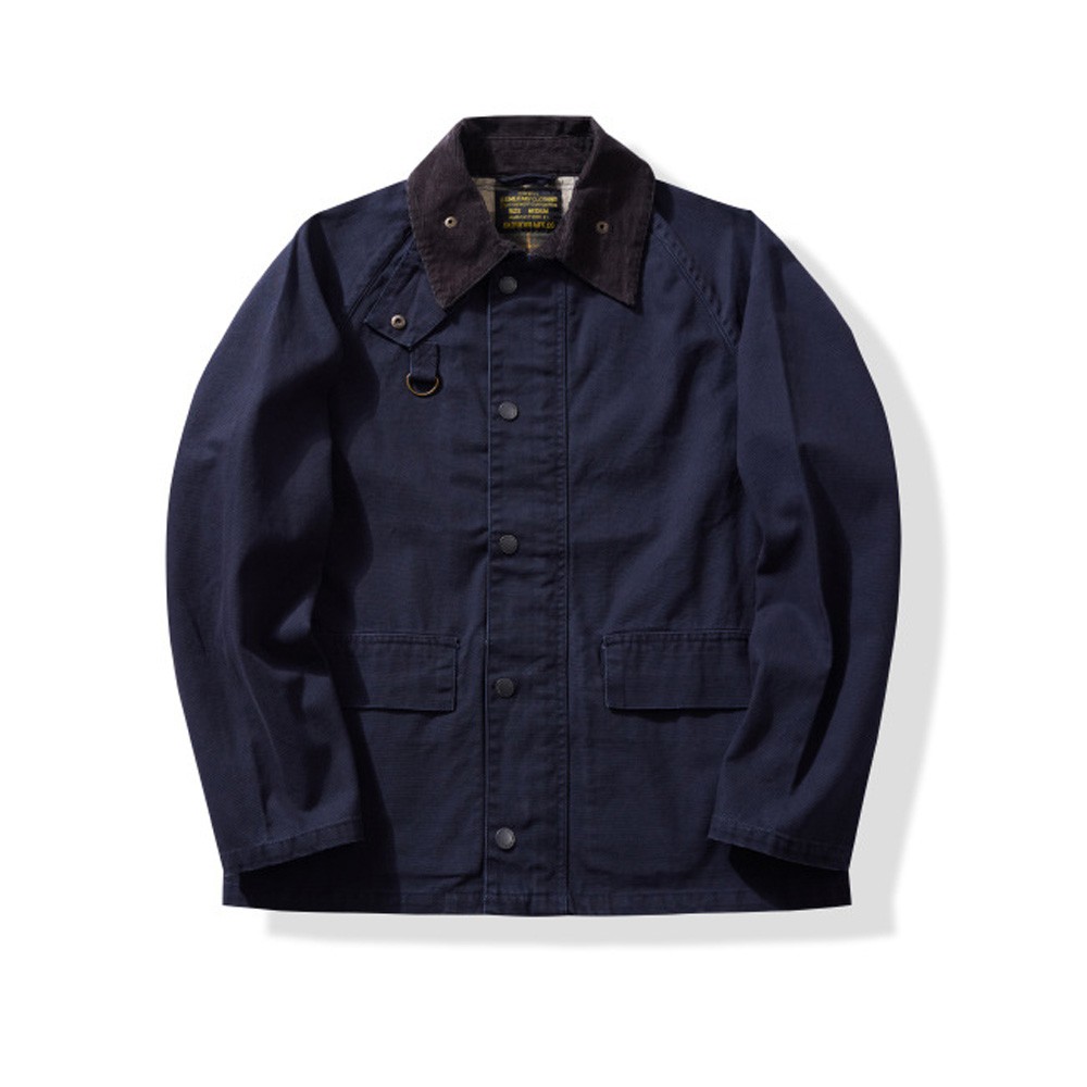 Men's Work Coat Fishing Jacket Vintage Casual Coat Hunting Jacket Retro Blue