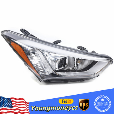 Headlight Headlamp Right Passenger Side For Hyundai Santa Fe 2013- 2015 2016 US
