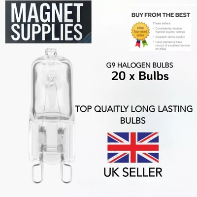 G9 Halogen x 20er Pack Leuchtmittel 18W 20W 25W 28W 33W 40W 60W Lampe Glühbirne 220V