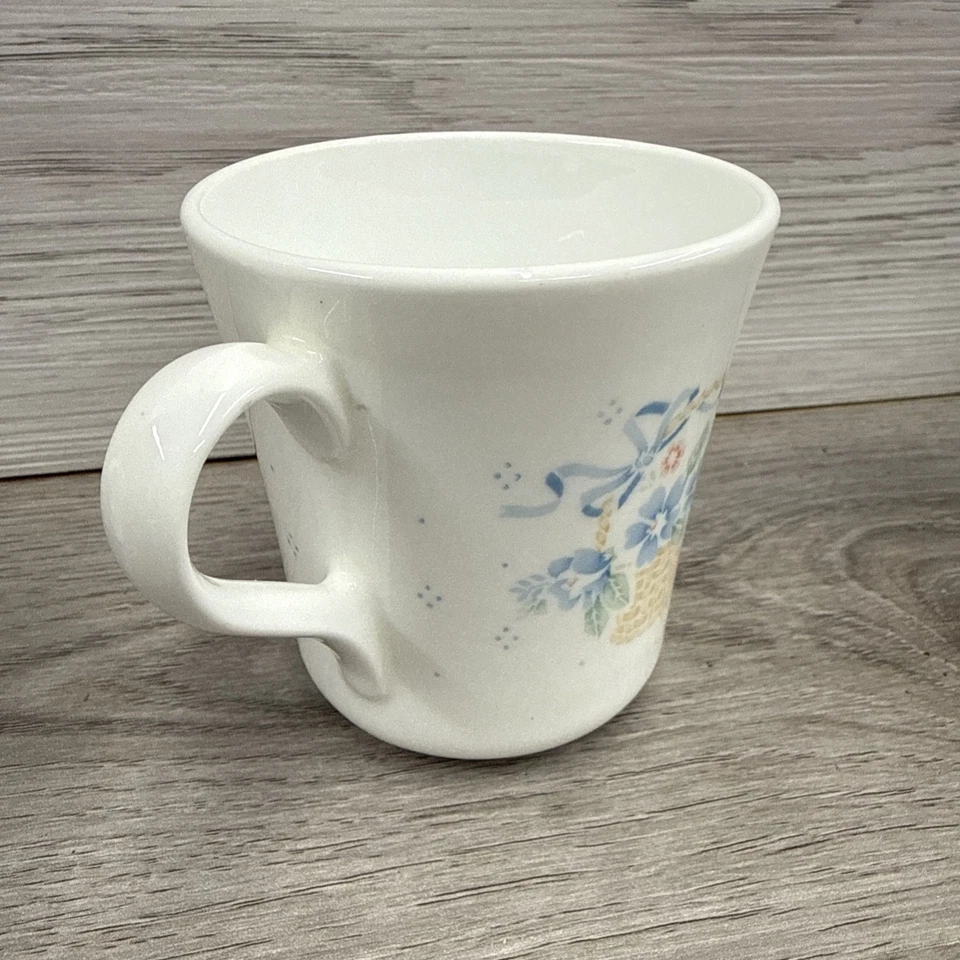 CORNING Country Cornflower TAZAS Tazas Cesta de Flores Azules y Rosas—Juego de 8 Foto 4 de 4