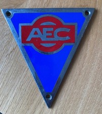 ENAMEL AEC Bus Coach Lorry Bonnet Badge Emblem 