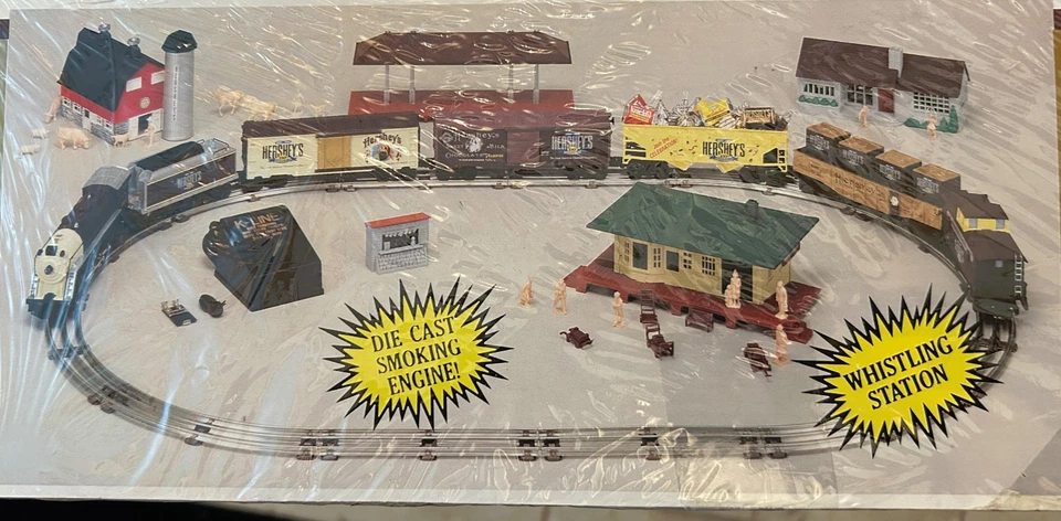 Hershey's 100th Anniversary Limited Edition 7 Unit Train Set 027 Gauge  NEW - Image 3 of 4