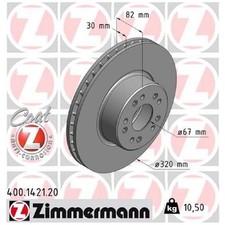 2x Bremsscheibe vorne für Mercedes S-Klasse C140 W140 | 26243981