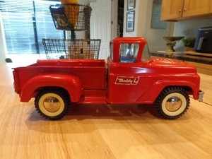 Vintage Buddy L Step Side Pickup Truck Pressed Steel