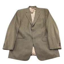 Stafford Blazer Men 44L Brown Green Houndstooth Professorcore Classic Career VTG